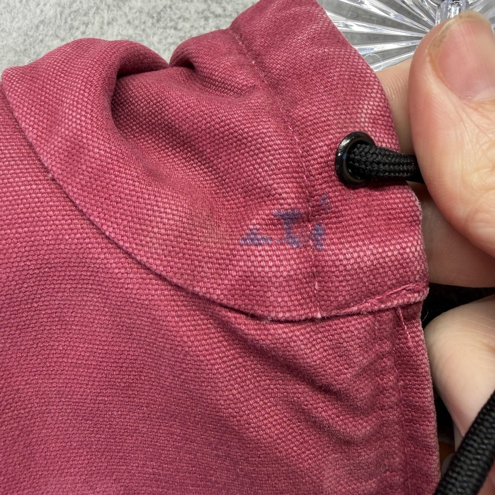 Carhartt Jacket Womens 2XL Raspberry Pink Sherpa Lined Hooded Canvas Workwear - Picture 10 of 12